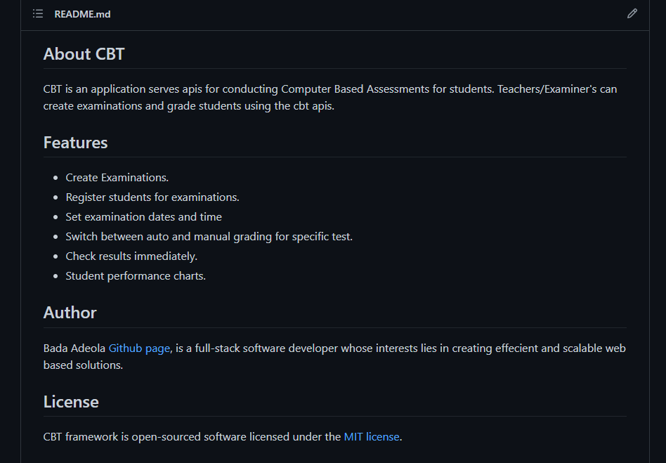 CBT Platform APIs